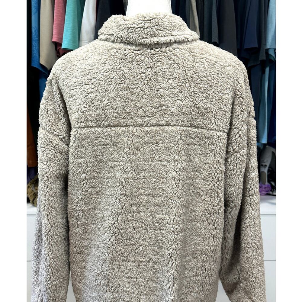 Thread & Supply Women's Tan Flagstaff Sherpa Over Sized Shirt Jacket S NWOT - Picture 6 of 9